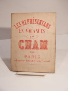 Estimation Livre illustré - Couverture du livre Estimation du livre « les Représentans en vacances. Etudes parlementaires. Par Cham. (Les représentants en vacances). »