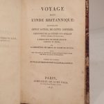 Couverture du livre Estimation du livre « voyage dans l’Inde britannique ; contenant l’état actuel de cette contrée, l’histoire de la guerre des Anglais contre Holkar et Scindiah, l’histoire de Shah-Aulum, empereur du Mogol, et la description des meurs et usages de ce pays ; avec des vues sur la possibilité d’une invasion dans l’Inde par une puissance européenne. Traduit de l’anglais de William Thorn et John MacDonald Kinneir. »