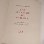 Couverture du livre Estimation du livre « une Aventure au Sahara. Gravures sur bois en couleurs : Pierre Eugène Clairin. »