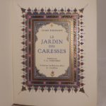 Couverture du livre Estimation du livre « le Jardin des Caresses. Enluminé par V.-L. Noguères. »