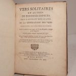 Couverture du livre Estimation du livre « vers solitaires et autres de diverses espèces, dont il est traité dans le livre De la Génération des Vers représentez en plusieurs planches, avec les renvois aux pages où il en est parlé, ou qui y ont rapport : ensemble, plusieurs remarques importantes sur ce sujet. »
