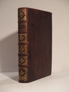Estimation Sciences Humaines - Couverture du livre Estimation du livre « de la Recherche de la Vérité. Où l’on traitte de la Nature de l’Esprit de l’homme, et de l’usage qu’il en doit faire pour éviter l’erreur dans les Sciences. Quatrième édition reveuë, et augmentée de plusieurs Eclaircissements. »