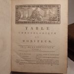 Couverture du livre Estimation du livre « révolution française, ou Analyse complette et impartiale du Moniteur : suivie d’une table alphabétique des personnes et des choses. Tome 1 : Table chronologique du Moniteur, du 5 mai 1789 au 30 décembre 1792. T2 : du 1er janvier 1793 au 6e jour complémentaire An III (22 septembre 1795). T3 : du 1er vendémiaire An IV (23 septembre 1795) au 6e jour complémentaire An VII (22 septembre 1799). Et Tomes 3 et 4 des Tables alphabétiques (Villes et Choses). »