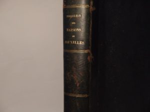 Estimation Voyages-Atlas - Couverture du livre Estimation du livre « parallèle des maisons de Bruxelles et des principales villes de la Belgique, contruites depuis 1830 jusqu’à nos jours, représentées en plans, élévations, coupes & détails intérieurs et extérieurs, mesurées et dessinées par Auguste Castermans, achitecte. »