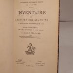 Couverture du livre Estimation du livre « documents historiques inédits sur le Dauphiné : Inventaire des Archives des Dauphins à Saint-André de Grenoble en 1277. Publié d’après l’original, avec table alphabétique et pièces inédites, par C.-U.-J. Chevalier. / Inventaire des Archives des Dauphins à Saint-André de Grenoble en 1346. Publié d’après les registres originaux avec table chronologique et alphabétique, par l’Abbé C.-U.-J. Chevalier. »