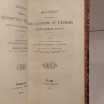 Couverture du livre Estimation du livre « documents historiques inédits sur le Dauphiné : Inventaire des Archives des Dauphins à Saint-André de Grenoble en 1277. Publié d’après l’original, avec table alphabétique et pièces inédites, par C.-U.-J. Chevalier. / Inventaire des Archives des Dauphins à Saint-André de Grenoble en 1346. Publié d’après les registres originaux avec table chronologique et alphabétique, par l’Abbé C.-U.-J. Chevalier. »