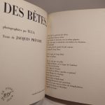 Couverture du livre Estimation du livre « des Bêtes… photographiées par Ylla. Texte de Jacques Prévert. »