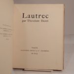 Couverture du livre Estimation du livre « lautrec, par Théodore Duret. »