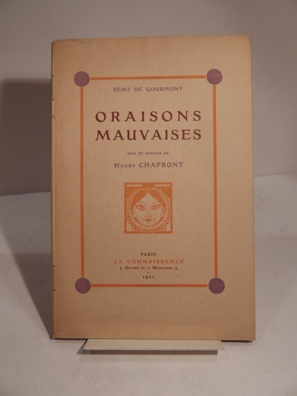 Couverture du livre Estimation du livre « oraisons mauvaises. Bois et dessins de Henry Chapront. »