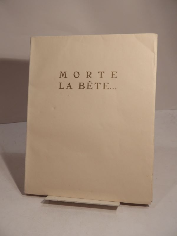 Couverture du livre Estimation du livre « morte la Bête… Illustré de trente aquarelles de L. Lacoste. »