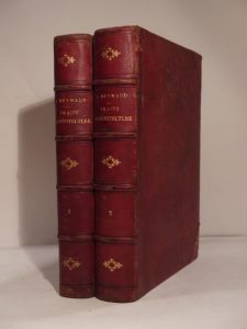 Estimation Beaux-Arts - Couverture du livre Estimation du livre « traité d’architecture. Première Partie : Art de Bâtir. Etudes sur les matériaux de construction et les éléments des édifices. 3e édition. – Deuxième Partie : Composition des Edifices. Etudes sur l’esthétique, l’histoire et les ocnditions actuelles des édifices. 2e édition. »