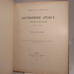 Couverture du livre Estimation du livre « fondation Eugène Piot. Loutrophore attique à sujet funéraire, Musée du Louvre, par Max. Collignon. [SUIVI DE:] Tête de Jeune Fille. [DE:] Groupe funéraire en pierre calcaire, Musée gréco-romain d’Alexandrie. [DE:] Sculptures grecques trouvées à Tralles, Musée impérial ottoman de Constantinople. [ET DE:] Deux Lécythes attiques à fond blanc et à peintures polychromes (Musée du Louvre et Musée archéologique de Madrid). »