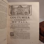 Couverture du livre Estimation du livre « nouveau Commentaire sur la Coutume de La Rochelle et du Pays d’Aunis […]. »