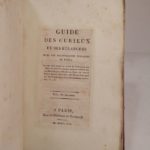 Couverture du livre Estimation du livre « notice des monumens exposés dans le Cabinet des médailles, antiques et pierres gravées de la Bibliothèque du Roi ; suivie d’une description des objets les plus curieux que renferme cet Etablissement, de notes historiques sur sa fondation, ses accroissemens, etc. etc., par M. Dumersan. Nouvelle édition, augmentée. Avec figures. [SUIVI DE:] Notice des estampes exposées à la Bibliothèque du Roi, contenant des recherches historiques et critiques sur ces estampes et sur leurs auteurs, précédée d’un Essai sur l’origine, l’accroissement et la disposition méthodique du Cabinet des Estampes. [DE:] Compte rendu à S. E. le Ministre de l’Intérieur du voyage fait en Angleterre par M. Duchesne aîné, pour y examiner diverses collections d’estampes publiques ou particulières. (Publié dans le Moniteur du 28 Juillet 1824.) [DE:] Essai sur les Nielles. Gravures des orfèvres florentin du XVe siècle, par Duchesne aîné. Prospectus. [DE:] Guide des curieux et des étrangers dans les Bibliothèques publiques de Paris. Ouvrage dans lequel on trouve la description des objets les plus curieux que renferme chacune des six Bibliothèques publiques de Paris, les jours et heures de leur ouverture, une Notice historique sur leur fondation et leurs accroissemens successifs, etc., etc. »