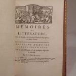 Couverture du livre Estimation du livre « histoire de l’Académie royale des Inscriptions et des Belles-Lettres, avec les Mémoires de Littérature, tirés des Registres de cette Académie, depuis l’année M.DCCLXX (1770), jusques et compris l’année M.DCCLXXII (1772). Tome trente-huitième. »