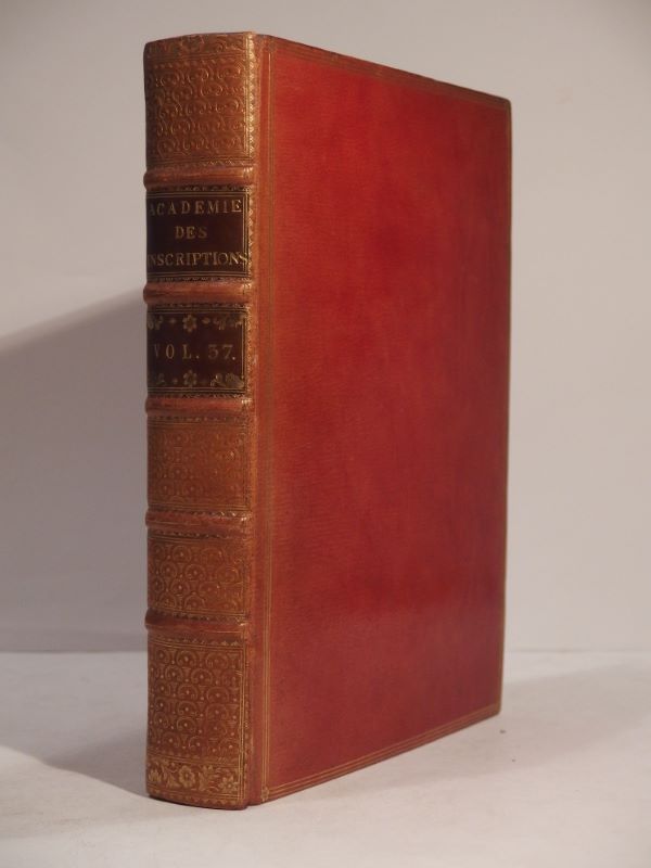 Couverture du livre Estimation du livre « mémoires de Littérature, tirés des Registres de l’Académie royale des Inscriptions et des Belles-Lettres, depuis l’année M.DCCLXVII (1767), jusques et compris l’année M.DCCLXIX (1769). Tome trente-septième. »