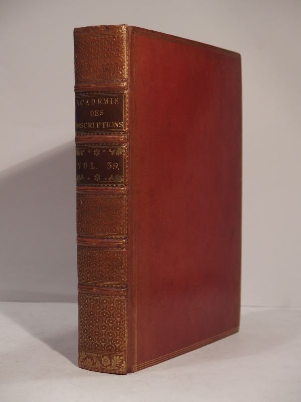 Couverture du livre Estimation du livre « mémoires de Littérature, tirés des Registres de l’Académie royale des Inscriptions et des Belles-Lettres, depuis l’année M.DCCLXX (1770), jusques et compris l’année M.DCCLXXII (1772). Tome trente-neuvième. »