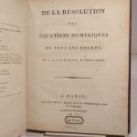 Couverture du livre Estimation du livre « de la résolution des équations numériques de tous les degrés. »