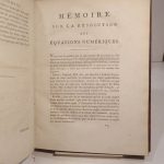 Couverture du livre Estimation du livre « de la résolution des équations numériques de tous les degrés. »