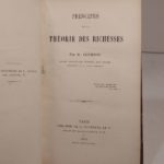 Couverture du livre Estimation du livre « principes de la théorie des richesses. »