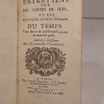 Couverture du livre Estimation du livre « entretiens sur les contes de fées et sur quelques autres ouvrages du temps, pour servir de préservatif contre le mauvais goût. Dédiez à Messieurs de l’Académie françoise. »