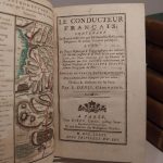 Couverture du livre Estimation du livre « le Conducteur français, contenant les routes desservies par les nouvelles messageries, diligences et autres voitures publiques, avec un détail historique et topographique des endroits par où elles passent et de ceux qu’on peut appercevoir, des notes curieuses sur les chaînes de montagnes que l’ontraverse, relativement au systême physique de Philippe Buache, premier géographe du Roi. Enrichi de cartes géographiques, dont les routes seront distinguées par une couleur, dressées et dessinées sur les lieux par L. Denis, géographe. »