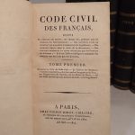 Couverture du livre Estimation du livre « code civil des Français – Code Napoléon. »