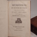 Couverture du livre Estimation du livre « mémoires du Baron de Tott, sur les Turcs et les Tartares. »