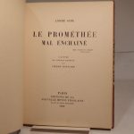 Couverture du livre Estimation du livre « le Prométhée mal enchaîné. Illustré de trente dessins par Pierre Bonnard. »