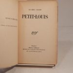 Couverture du livre Estimation du livre « petit-Louis »