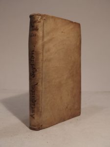 Estimation Livre ancien - Couverture du livre Estimation du livre « abrégé de l’histoire de l’ancienne ville de Soissons. Contenant une sommaire déduction généalogique des Comtes dudit lieu. Extract des mémoires de maistre Melchior Regnault, cy-devant Conseiller au Baillage et Siège Présidial dudit Soissons. »