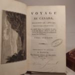 Couverture du livre Estimation du livre « voyage au Canada, dans les années 1795, 1796 et 1797 ; traduit de l’anglais d’Isaac Weld, et enrichi d’une carte générale du pays, et de onze planches offrant les points de vue les plus remarquables, et notamment le fameux Saut de Niagara. »