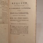 Couverture du livre Estimation du livre « (1) Jugement de La Fontaine sur la Révolution, adressé à la nouvelle législature [par Dorno ?]. [SUIVI DE:] (2) Requête présentée à l’Assemblée Nationale par Jean La Violette, tondeur de chiens sur le Pont-Neuf, relativement à un Projet d’impôt sur les Chiens. [DE] (3) Adresse de remerciement des ânes à l’Assemblée Nationale, qui a bien voulu exempter leurs personnes, de tout impôt direct et indirect, présent et avenir. [DE:] (4) Pétition de tous les chiens de Paris, à la Convention Nationale, relativement aux subsistances. [DE:] (5) Députation à l’Assemblée Nationale, envoyée par les Chevaux de Fiacre de la Capitale, aux douze cens Jean-Foutre qui occupent leur Manège. [DE] (6) Arrêté des anguilles de Melun, et la députation des grenouilles à M. T….. Député de l’Assemblée NAtionale, qui a fait surseoir à l’abolition du Droit de Pêche. [ET DE:] (7) Retour du chien aux états du lion, anecdote récente. »