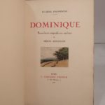 Couverture du livre Estimation du livre « dominique. Eaux-fortes originales en couleurs de Henri Jourdain. »