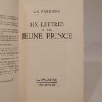 Couverture du livre Estimation du livre « six Lettres à un Jeune Prince. »