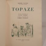 Couverture du livre Estimation du livre « topaze. Dix-huit aquarelles de Gaston Barret gravées à l’eau-forte par Robert Sterkers. »