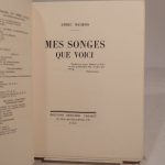 Couverture du livre Estimation du livre « mes songes que voici »