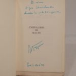 Couverture du livre Estimation du livre « chevaliers de Malte. »