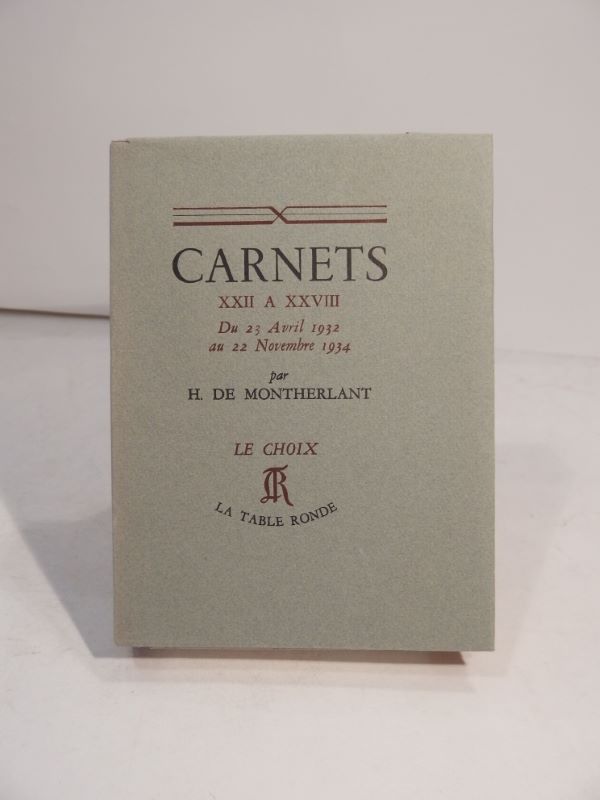 Couverture du livre Estimation du livre « carnets XXII à XXVIII : du 23 avril 1932 au 22 novembre 1934. »