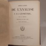 Couverture du livre Estimation du livre « application de l’analyse à la géométrie, par G. Monge. Cinquième édition, revue, corrigée et annotée par M. Liouville. »