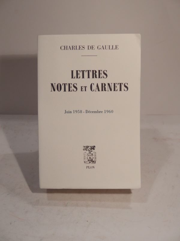 Couverture du livre Estimation du livre « lettres, Notes et Carnets. Juin 1958 – Décembre 1960. »