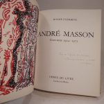 Couverture du livre Estimation du livre « andré Masson. Gravures 1924-1972. Avec 3 gravures originales. »