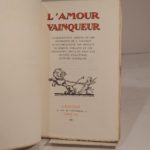 Couverture du livre Estimation du livre « l’Amour vainqueur. Quarante-neuf dessins et des ornements de J. Touchet qu’accompagnent des sonnets de Gabriel Volland et des épigraphes crueillies dans les oeuvres d’illustres auteurs classiques. »