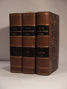 Estimation Sciences et médecine - Couverture du livre Estimation du livre « etudes sur l’Exposition de 1867, ou les Archives de l’Industrie au XIXe siècle. Description générale, encyclopédique, méthodique et raisonnée de l’état actuel des Arts, des Sciences, de l’Industrie et de l’Agriculture, chez toutes les nations. Recueil de travaux techniques, théoriques, pratiques ethistoriques par MM. les rédacteurs des Annales du Génie civil avec la collaboration de savants, d’ingénieurs et de professeurs français et étrangers. Deuxième édition. Séries 1 à 4. »