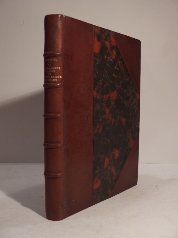 Couverture du livre Estimation du livre « la Côte d’Argent – La Côte et le Pays basque – Le Béarn. Couverture de Tony-Georges Roux. Ouvrage orné de 174 héliogravures. »