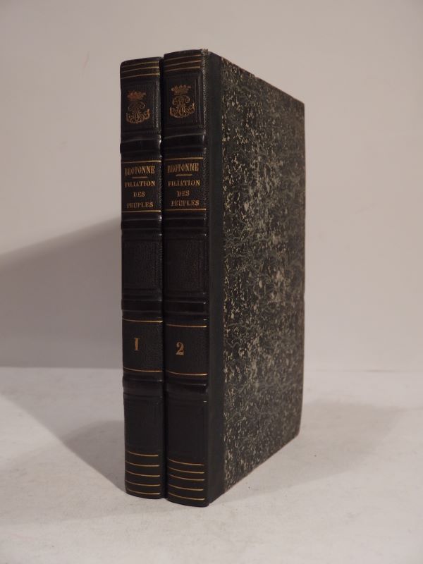 Couverture du livre Estimation du livre « histoire de la filiation et des migrations des peuples, par F. de Brotonne. »