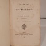 Couverture du livre Estimation du livre « le Château de Saint-Germain en Laye. Extrait du Spectateur militaire. Orné de gravures. »