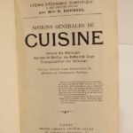 Couverture du livre Estimation du livre « notions générales de cuisine. »