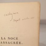 Couverture du livre Estimation du livre « la Noce massacrée (souvenirs). 1. Visites à Maurice Barrès. »