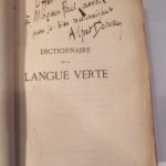 Couverture du livre Estimation du livre « dictionnaire de la langue verte.  Argots parisiens comparés. Deuxième édition »